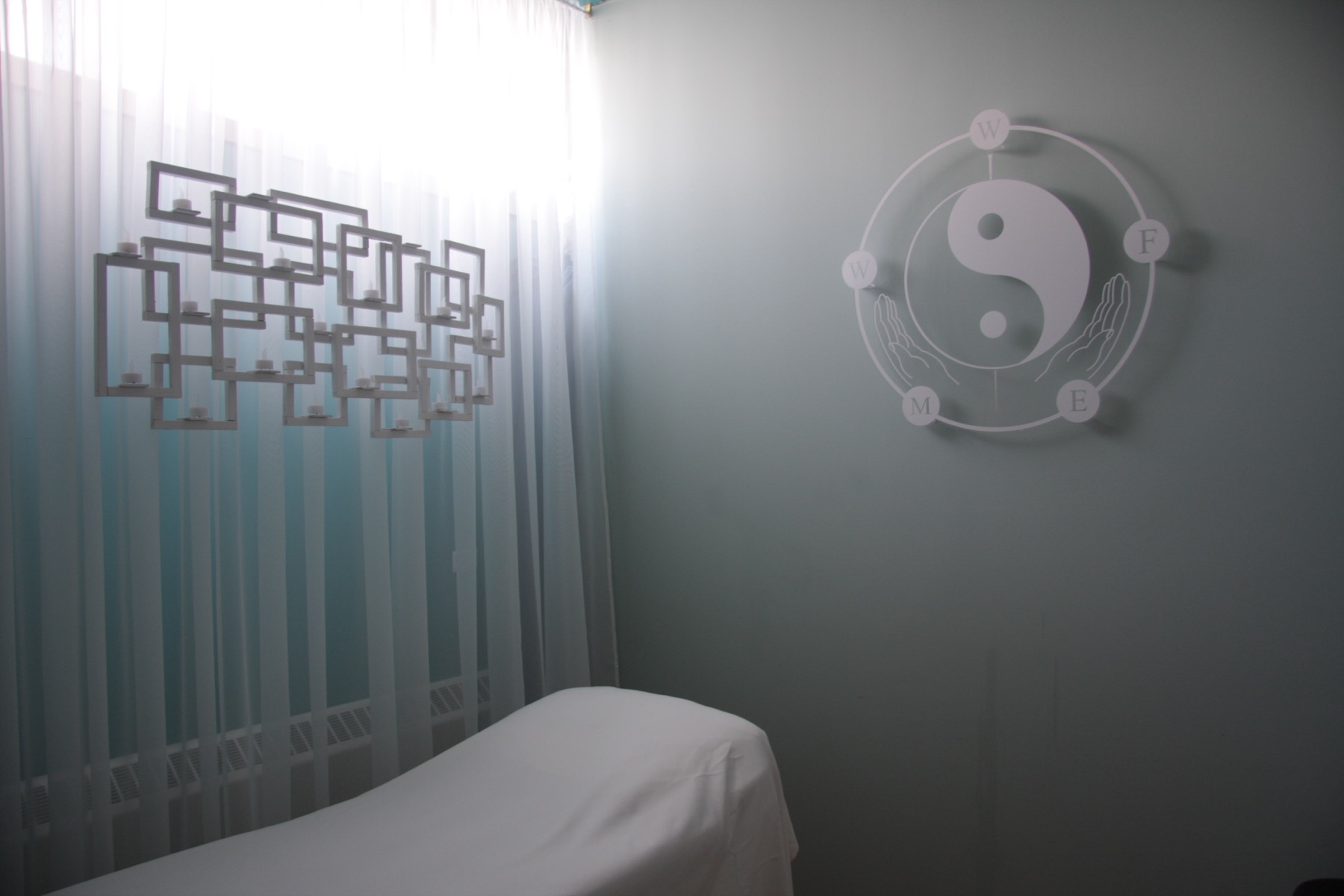 Calming treatment room at Dr. Song's Acupuncture